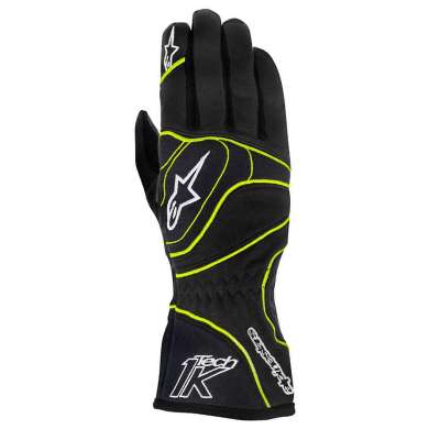 Alpinestars Handschuhe Tech1-K, schwarz /gelb 