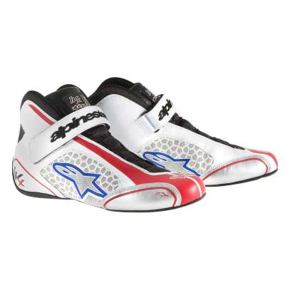 Alpinestars Tech 1-KX Karting Shoes white/red/blue -New 2015