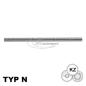 Preview: Axle Ø 50x1030 mm type "N" KZ Bild Nr. F