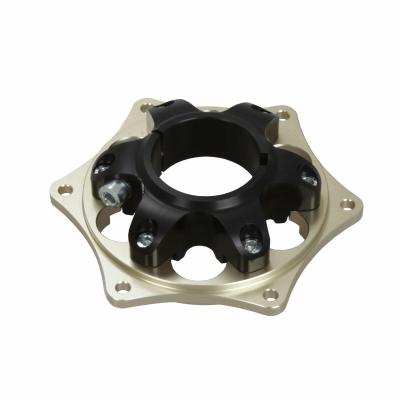 Schwimmende Kettenblattaufnahme 50mm Magnesium-Gold eloxiert 