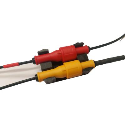 Halter für 2 Verbindungskabel Alfano Messsystem