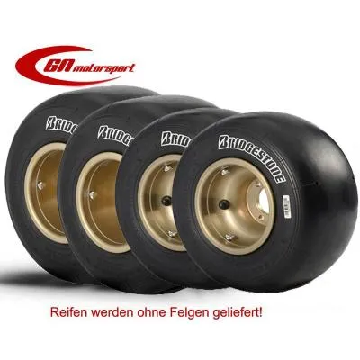 Bridgestone Kart-Reifen Slick Prime YPB (Satz) 2X4,50 /2X 7,10 CIK 2020