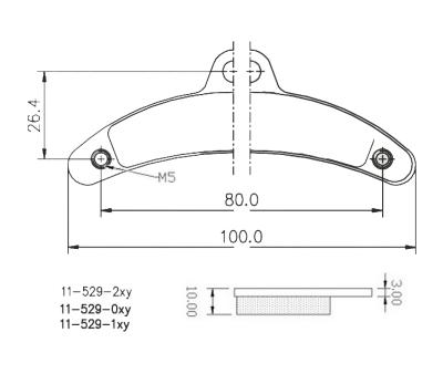 Bremsbelag-Satz Birel KZ vorne und Mini hinten