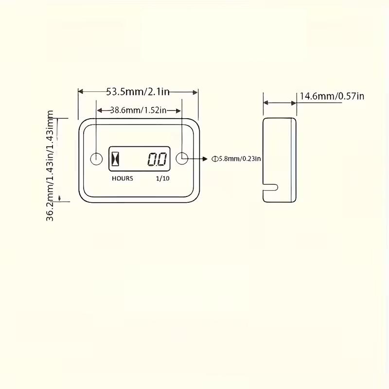 Hour counter drawing