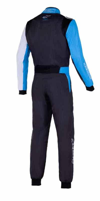 Alpinestars Kart Overall MX9 V2 Grafik 2, schwarz / weiß / blau / fuchsia Neu 