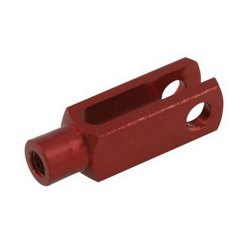 Gabel M6 Aluminium, 36mm, rot eloxiert