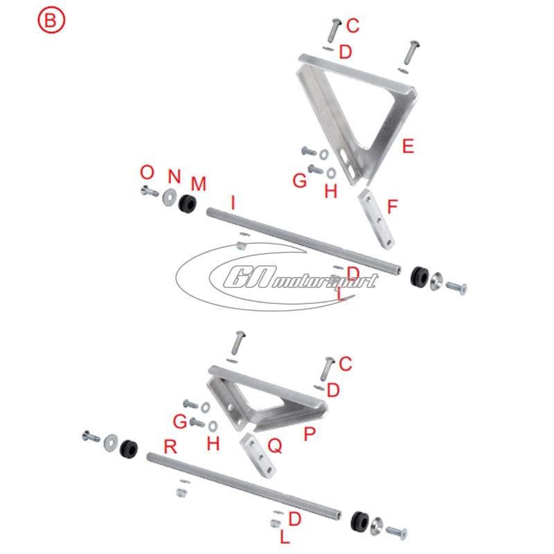 Supports Kit for Radiator OTK 470x265x43 mm Bild Nr.