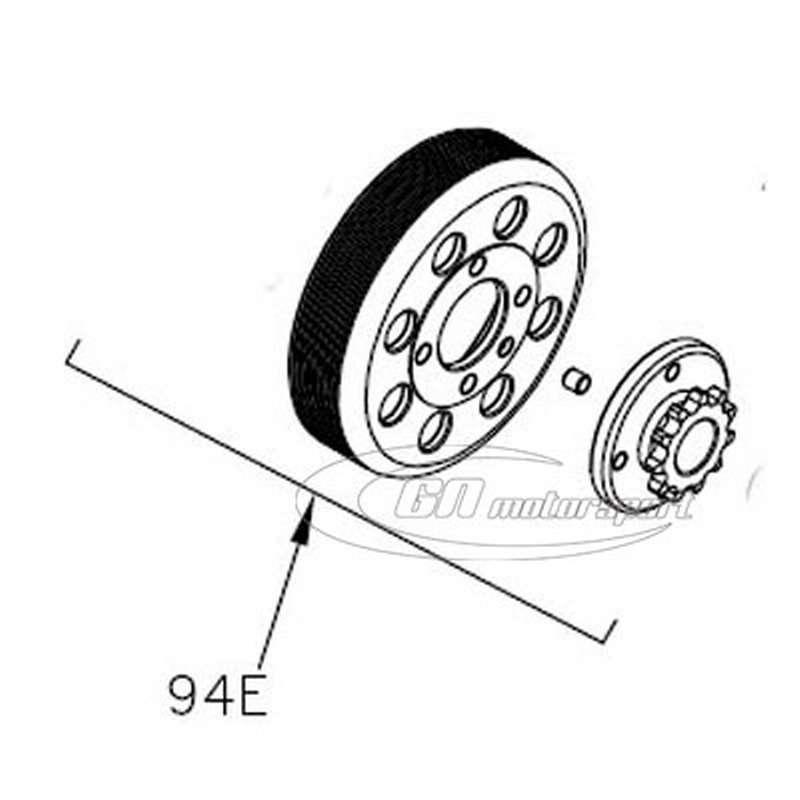 compl.clutch housing w/spr. z10 & washer
