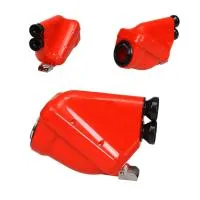Ansauggeräuschdämpfer ACTIVE rot + schwarzen Ansaugrohren Homol. CIK/FIA 28/SA/24.